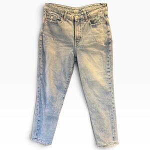 Old Navy O.G. Straight Jeans Womens 10 Light Wash High Rise Ankle Denim